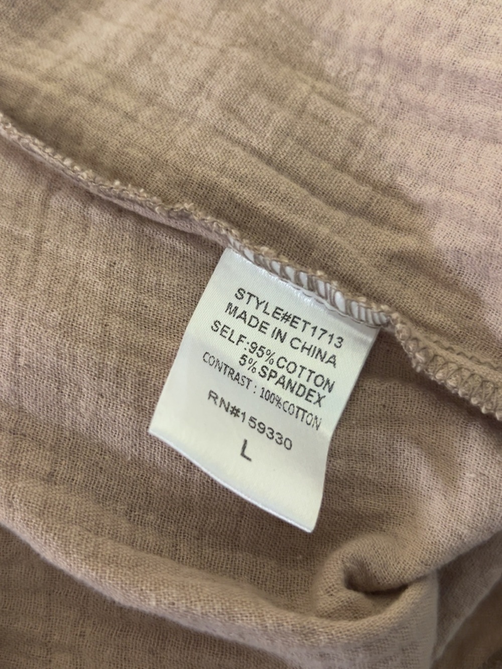 Heyson Taupe Flow-Through Peplum Tunic - Picture 4 of 4